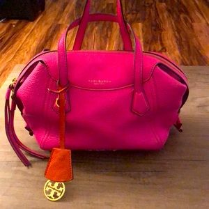 TORY BURCH Perry Small Satchel, crazy pink